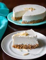 This easy keto cheesecake recipe requires zero baking and only 7 ingredients! Dairy Free Keto Almond Dreamcake Pretty Pies