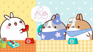 Goldie and bear pages n molang colouring page. Molang The Stage Fright Cartoon For Kids Video Dailymotion