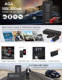 Note, one bad battery will kill the other:thumb: Aga A13 16000mah Best Seller 600a Car Jump Starter Emergency 12v Starting Device 2 Usb Sos Light Mobile Power Jump A Car Battery Car Battery Charger Car