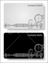 Business Cards For The Engineer Illustration Business Cards Business Card Stock Business Card Inspiration