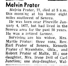 Obituary for Melvin Prater (Aged 77)