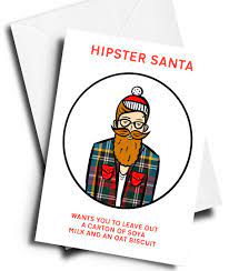 Hipster Christmas Card Happy Holidays Lchmorgan Etsy Hipster Christmas Card Funny Christmas Cards Funny Xmas Cards