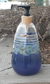Blue Glass Soap Dispenser Mirador