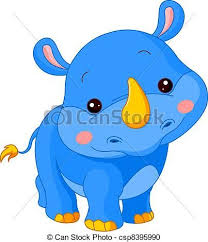Aplike Gergedan Bebek Gergedan Gergedanlar Clip Art