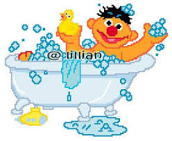 This is a gift for my mother so i can't speak to what the finished product will look like or the ease of using the pattern. New Sesame Street Ernie Rubber Ducky Cross Stitch Pattern On Popscreen