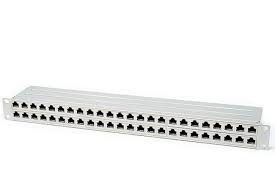 How to punch down a network ethernet patch panel. 48 Ports Patch Panel 1u Punch Down Silver Huber Suhner Twoosk Com