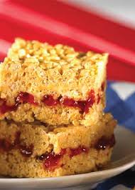 Peanut Butter And Jelly Crisps Recipe Rice Krispies Crispy Treats Rice Crispy Treats