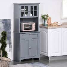 Check spelling or type a new query. Kudosprs Com Homcom Kitchen Buffet Hutch Wooden Storage Cupboard With Framed Glass Door Drawer And Microwave Space White Home Kitchen Buffets Sideboards
