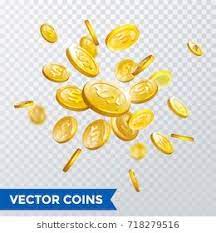 Gold Coin Rain Of Luck On Transparent Background 3d Realistic Vector Golden Money Coins Illustration Casino Poker Or Bingo Jack Win Casino Gold Coins Casino