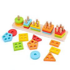 Montessori toys 2 year old. Wood City Wooden Sorting Stacking Toy Shape Sorter Toys For Toddlers Montessori Color Recognition Stacker Early Educational Block Puzzles 1 2 3 Years Old Boys And Girls 5 Shapes Educational Toys Planet