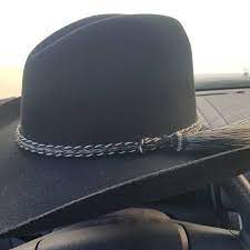 Horsehair Hat Band Elegant Cowboy Horsehair Hat Band Side Etsy Cowboy Hats Horse Hair Felt Cowboy Hats