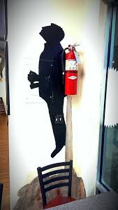 I Am Outta Here Office Wall Graphics Street Art Fire Extinguisher