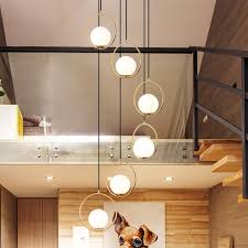 Glass Ball Pendant Lights Staircase Light Long Pendant Lamps Dining Room Hanging Lamp Led Lamp Modern Sphere Pendant Lamp Island Light Fixtures Contemporary Pendant Lights From Zhiguanglighting 63 52 Dhgate Com