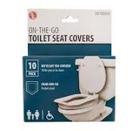 Set 10 Disposable Flushable Paper Bathroom Toilet Seat Covers Public  Restroom Travel Sanitary Liners