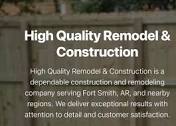 High Quality Remodel & Construction