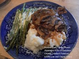 Quick & easy more pork recipes 5 ingredients or less highly rated. Braised Pork Chops With Mushroom And Onion Gravy