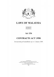 Get access to the largest online library of legal forms for any state. Act 136 Contracts Act 1950 Attorney General S Chambers