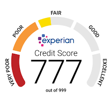 Your Experian Credit Score Is 777 Out Of 999 Free Credit Score Credit Score Experian Credit Report