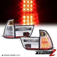 2000 06 bmw e53 x5 vivid led chrome tail lights lamps rear brake running pair