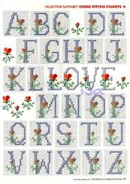 Το αλφάβητο με λουλούδια σταυροβελονιά / floral alphabet cross stitch patterns. Mini Cross Stitch Alphabet Novocom Top