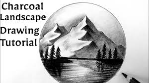 How To Draw A Simple Mountain Scenery Landscape With Charcoal Pencil Easy Tutorial Drawing Lessons Youtube Circles, along with rectangles and triangles are some of the most important basic shapes when it comes to drawing. how to draw a simple mountain scenery landscape with charcoal pencil easy tutorial drawing lessons