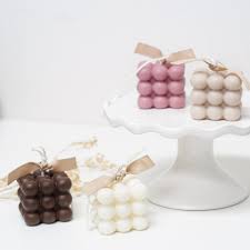 Birthday Cake Scented Candles Cube Candle Bubble Soy Wax Candle Home Decor Candle Home Etsy Soy Wax Candles Candle Decor Candles