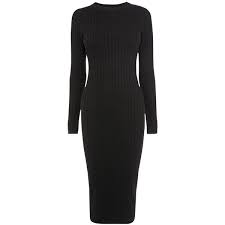 Karen Millen Fine Gauge Knit Dress Black Maxi Knit Dress Knit Midi Dress Mini Black Dress