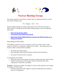 DOC) Nuclear Binding Energy | Paula Lyn Parado - Academia.edu