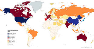 Countries by total wealth (2022) : r ...