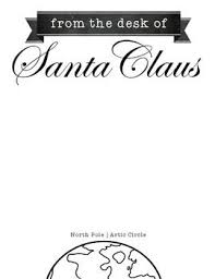 Folded note cards are 5.5 x 4.25 with rounded corners on all sides. Free Santa Claus Letterhead Santa Claus Letterhead Hello Literacy Christmas School