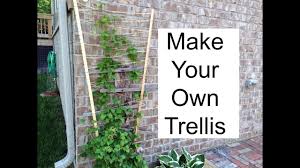 String art and flowering vines. Make Your Own Trellis Youtube