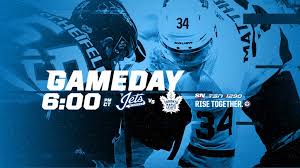 April 13 at pittsburgh, 7 p.m. Game Day Jets Vs Maple Leafs