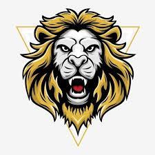 Lion Yellow Gold Head Triangle Strong Emblem Vector Design Eps King Lion Vector Gold Vector Triangle Vector Head Vecto Vector Design Lion Head Logo Lion Vector