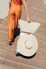 The Luggage Tag Brown Hat Fashion First Day Of Summer Lindsay Albanese