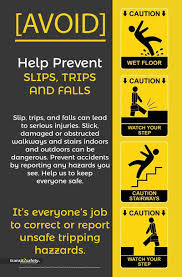 Slip Trip Fall Safety Posters Health And Safety Poster Workplace Safety Slogans