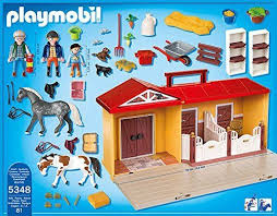 Playmobil 5348 Country Pony Farm Take Along Horse Stable Playmobil Playmobil Toys Horse Stables
