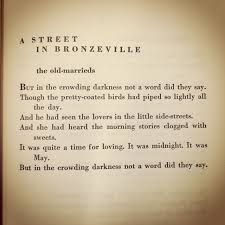 Uchicago Special Collections Research Center The Old Marrieds From Gwendolyn Brooks S A