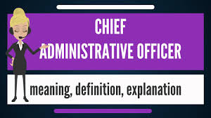what is chief administrative officer