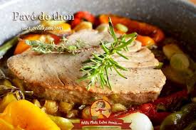 Pave De Thon Aux Petits Poivrons Recette Repas Du Soir Repas Leger Soir Repas