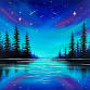Paint Nite: Twilight Lake Sparkle event image
