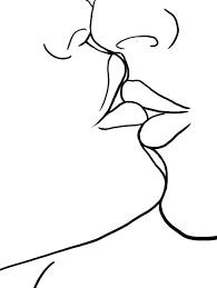 Minimal Line Art Kissing Line Drawing Ashley Chase Abstract Line Art Hipster Drawings Line Art Drawings