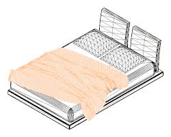 4 bed hse revit design: Revit Queen Size Bed In Rfa Cad Download 893 73 Kb Bibliocad