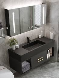 A vanity is an essential point in virtually any bathroom: China Modern Floating Double Vanity Bathroom Linen Medicine Cabinets Units Sanitary Ware Cupboards With Mirror China Bathroom Cabinets Bathroom Vanities