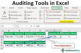 For example, cell a3 below contains a formula which adds the value of cell a2 to the value of cell a1. Auditing Tools In Excel Top 5 Types Of Formula Auditing Tools In Excel