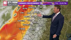 A 30 percent chance of showers and thunderstorms. Georgia Severe Weather Expected March 25 2021 11alive Com