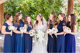 Classic And Modern Navy And Silver Wedding Unfading Beauty Photography Navy And Silver Wed Wedding Silver Wedding Inspiration Mismatched Bridesmaid Dresses