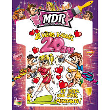 Tee Shirt Humoristique Pour Femme Anniversaire 20 Ans En Coton Tu Gadget Humour La Foir Fouille