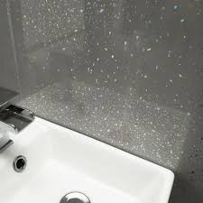 Share on facebook share on twitter email. Grey Sparkle Large 10mm Thick Bathroom Shower Panel 2 4m X 1m Claddtech