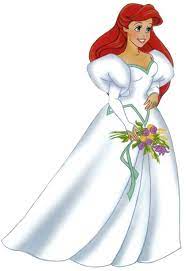 Ariel Getting Married Disney Princess Ariel Ariel Wedding Dress Disney Princess Wedding