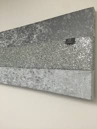 Black And Silver Wall Art Uk Stunning Gunmetal Grey Crushed Velvet With Silver Glitter Wall Art Large Glitter Wall Art Glitter Wall Silver Wall Decor